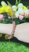 Load and play video in Gallery viewer, Strawberry quartz bracelet
