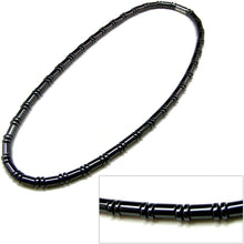 Load image into Gallery viewer, Magnetic Hematite Therapy &amp; Healing Stone Drum Bead Necklace
